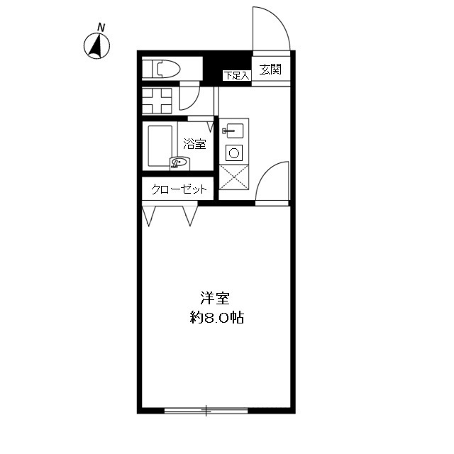 アムール Fortune 間取り図