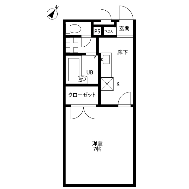 アムール小松 間取り図