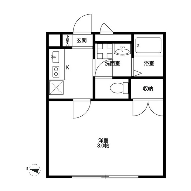 アンプルール ブワ 相模原 間取り図