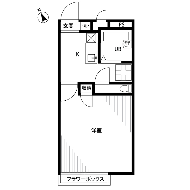 アムール鶴川 間取り図